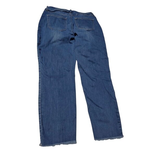 Rewash Jeans Womens Size 11 Straight Leg High Waist Ripped Medium Wash Denim - Picture 3 of 6